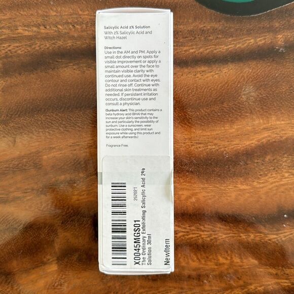 New in box The Ordinary Salicylic Acid 2% full size - Picture 2 of 3
